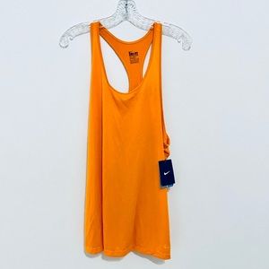 Nike Drifit Sum Fit Orange Running Tank